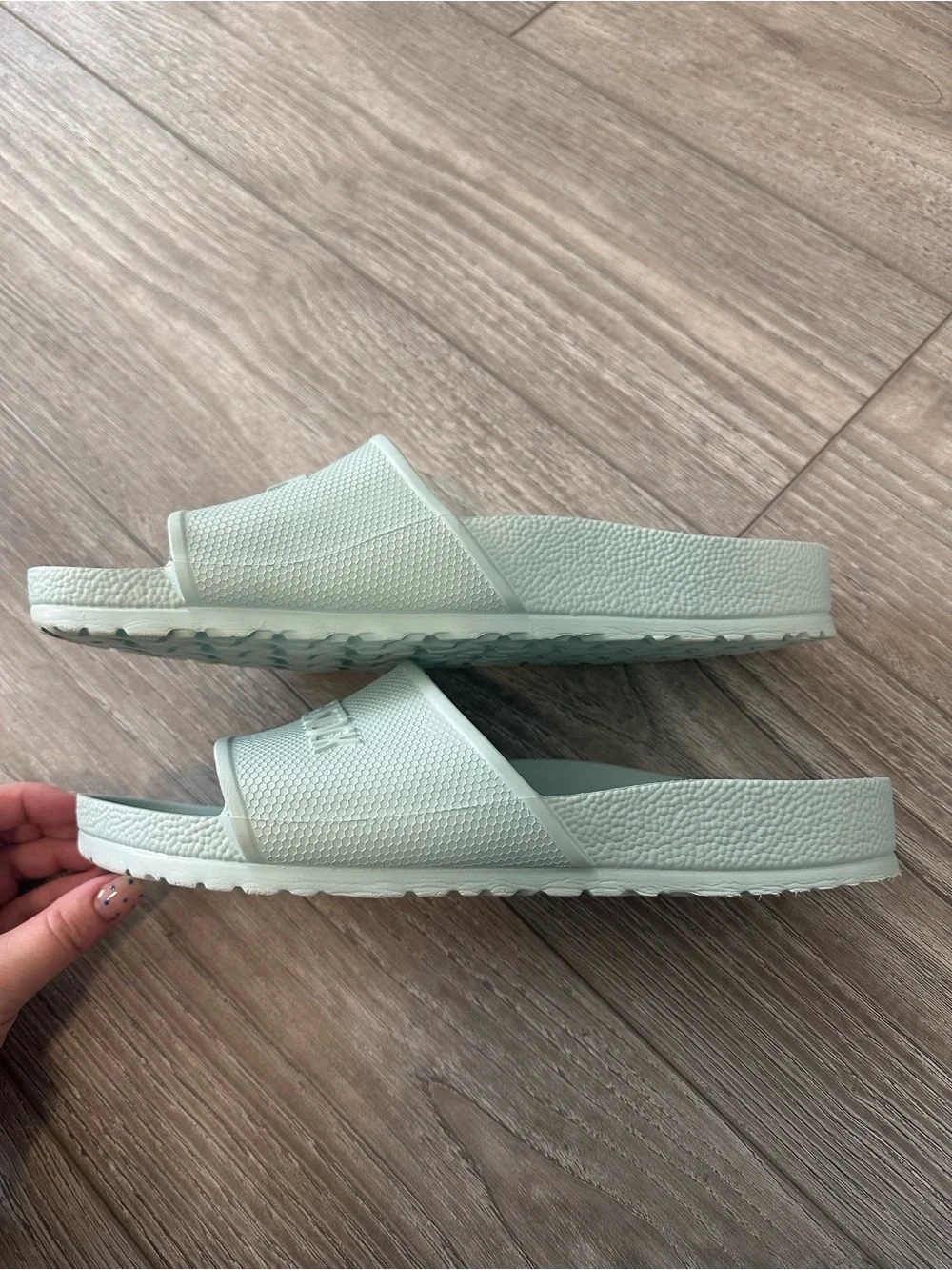 Birkenstock EVA Slide Sandals in Mint Green Size Men’s 10 EUC